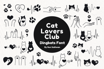 Cat Lovers Club Font Design and Usage Ideas