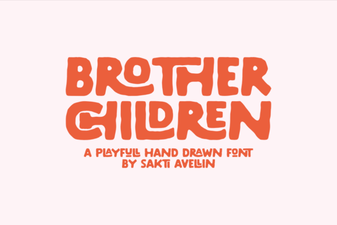 Brother Children Font Design and Usage Ideas