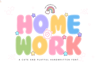 Cute Homework Font for Creative Students