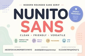 Nunito Sans Font for Modern Design Projects