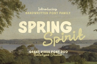 Spring Spirit Font for Creative Design Projects