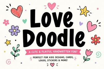 Love Doodle Font for Creative Design Projects