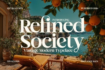 Refined Society Font for Elegant Design Projects