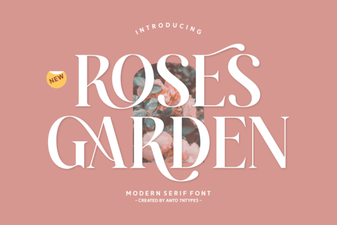 Roses Garden Font Design and Usage Ideas