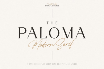 The Paloma Font Design and Creative Uses
